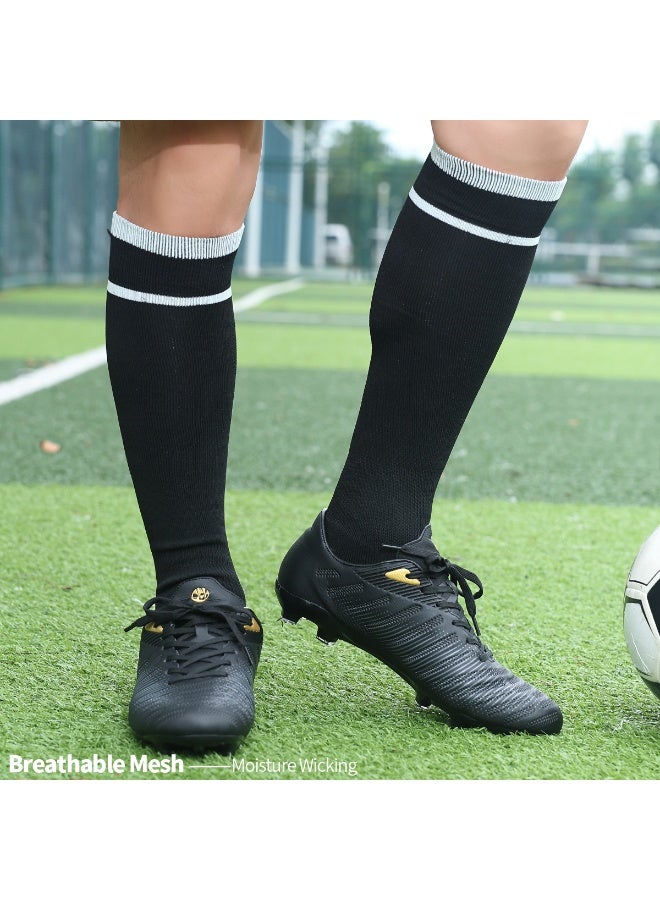 SKY WING Unisex Athletic Knee High Breathable Compression Solid Tube Soccer Football Sport Socks 1/2/3/4 Pairs for Youth Adult - Image 3