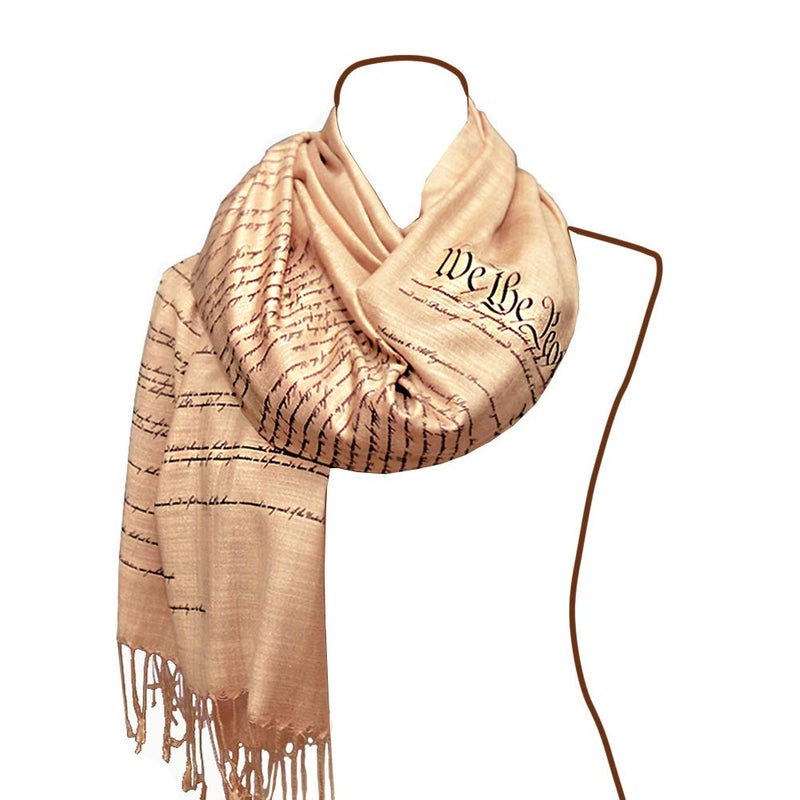 Universal Zone US Constitution and Bill of Rights Scarf Shawl