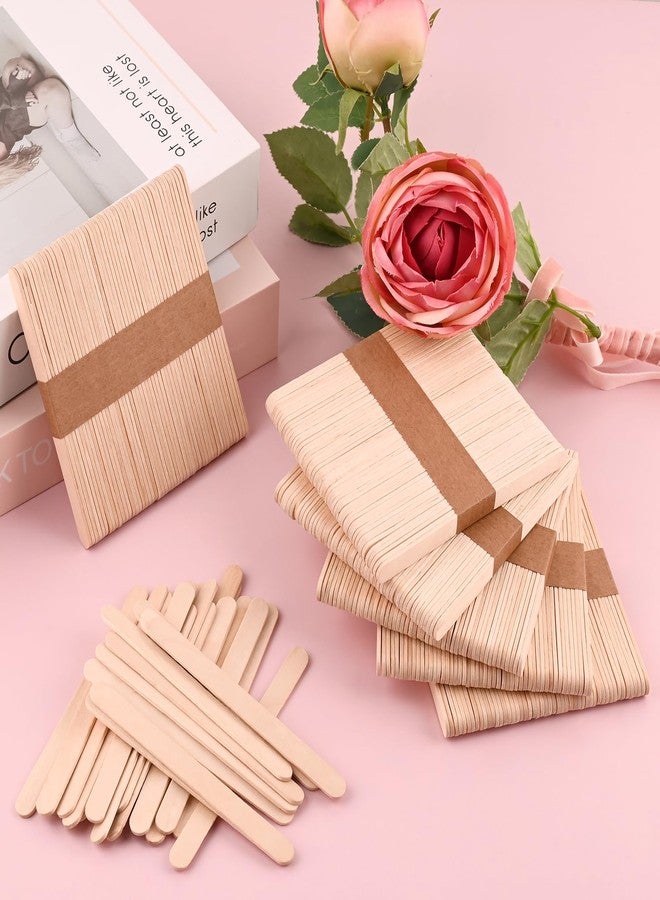 Sakolla 300 Pcs Popsicle Wooden Sticks, 4.4″ Length Natural Wood Standard Ice Pop Sticks for Ice Cream, Cakesicle, Cake Pop, DIY Crafts - Image 2