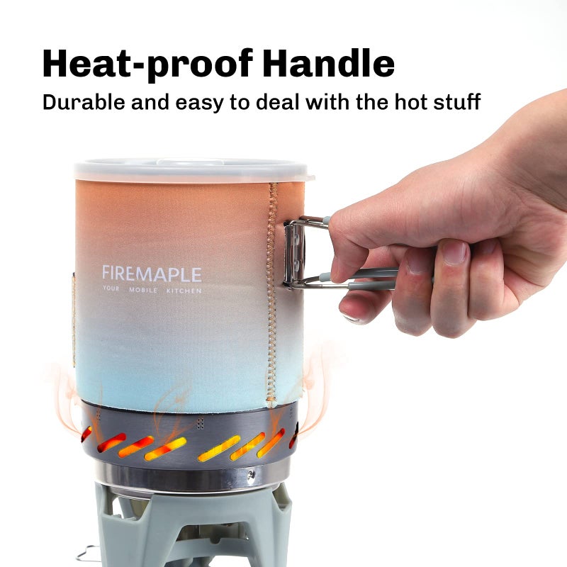 Fire-Maple "Fixed Star 1" Personal Cooking System | Pot/Jet Burner Stove System with Electric Ignition | Ideal for Hiking, Camping, Backpacking, Fishing, Hunting Trips and Emergency Use Multi - Image 3