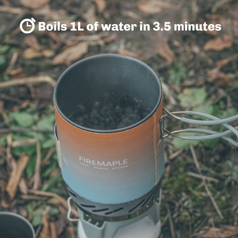 Fire-Maple "Fixed Star 1" Personal Cooking System | Pot/Jet Burner Stove System with Electric Ignition | Ideal for Hiking, Camping, Backpacking, Fishing, Hunting Trips and Emergency Use Multi - Image 4