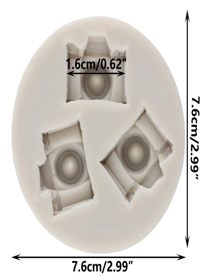 YANQINMS 3D Camera Silicone Chocolate Candy Mold Camera Shaped Fondant Mold For Sugar Cake Decorating Cupcake Topper Gum Paste Polymer Clay - Image 2