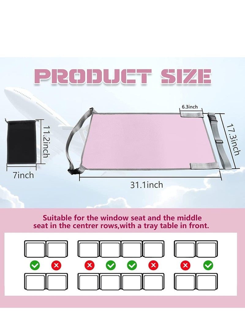 Airplane Bed for Toddler, Airplane Footrest for Kids Seat Extender, Portable Toddler Travel Bed