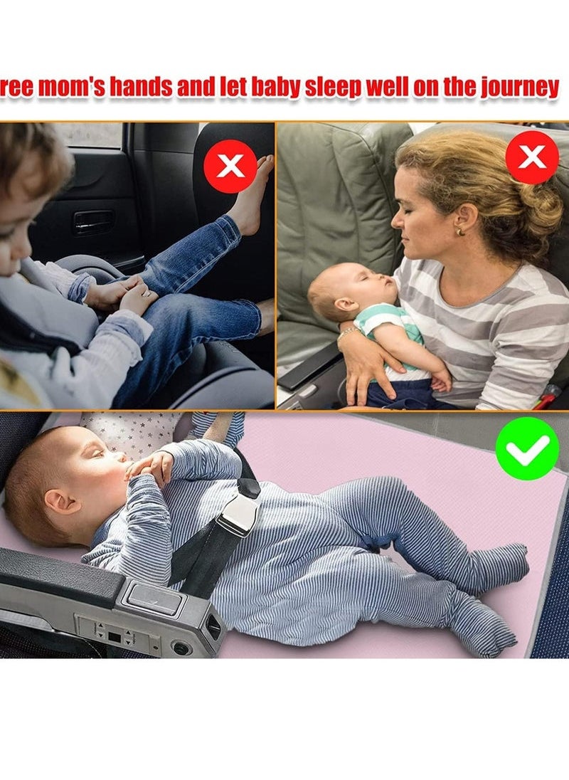 Airplane Bed for Toddler, Airplane Footrest for Kids Seat Extender, Portable Toddler Travel Bed