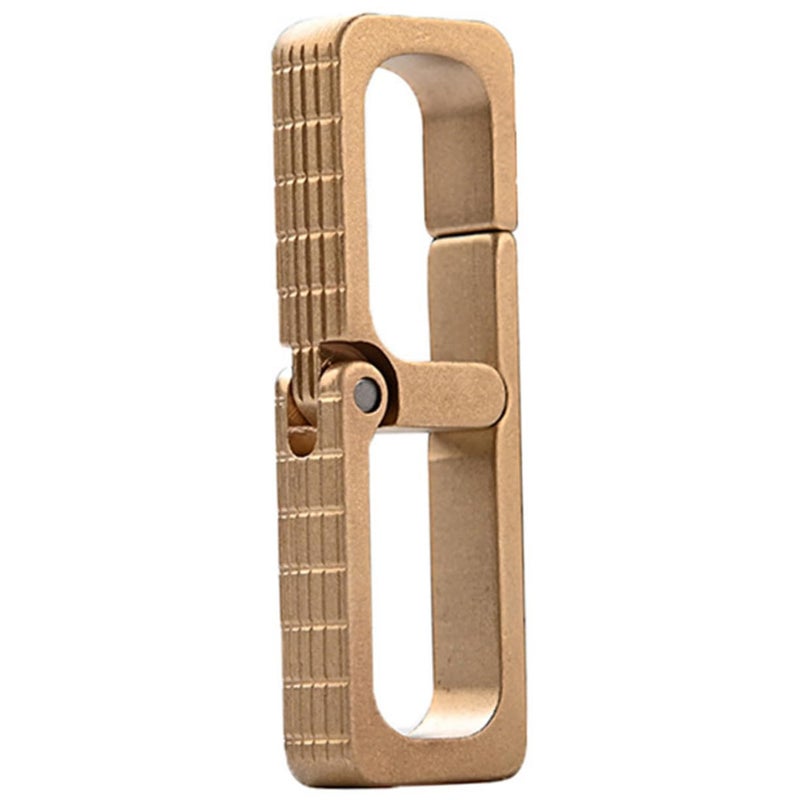 Heavy Duty Brass Key Holder Quick Release Clip Portable Belt Ring Organizer For Car Keys - Image 2