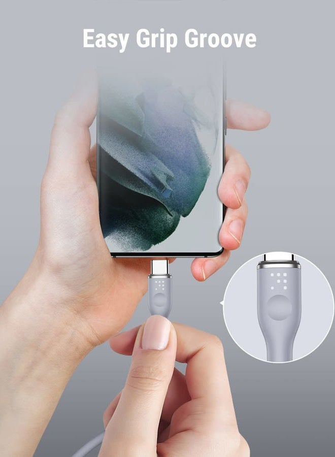 VOLTME USB C Cable, 60W USB C to USB C Cable 3.3ft, USB 2.0 Type C Charging Cable Fast Charge Cord for MacBook Pro 2020, iPad Pro 2020, iPad Air 4/5, MacBook Air 2020, Galaxy S21, Switch (Grey) - Image 2