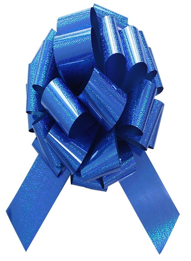 HQJAXJ 1Pc Giant Gift Bows,16 Inch Giant Car Bow Large Gift Bow Large Christmas Gift Refrigerator New House Bicycle and Party Decoration Giant Gift Packaging Bow (Blue - Image 1