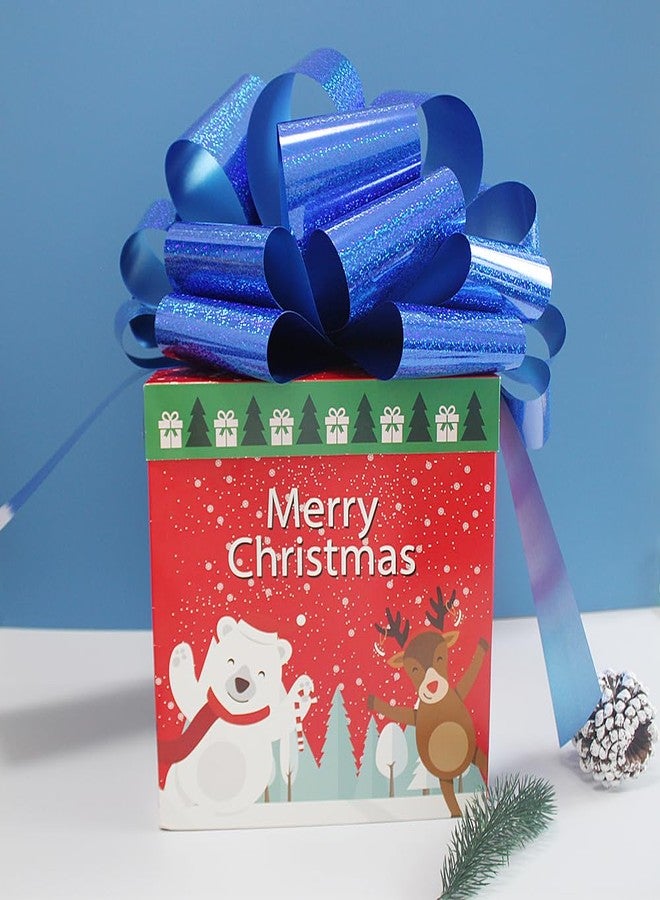 HQJAXJ 1Pc Giant Gift Bows,16 Inch Giant Car Bow Large Gift Bow Large Christmas Gift Refrigerator New House Bicycle and Party Decoration Giant Gift Packaging Bow (Blue - Image 5