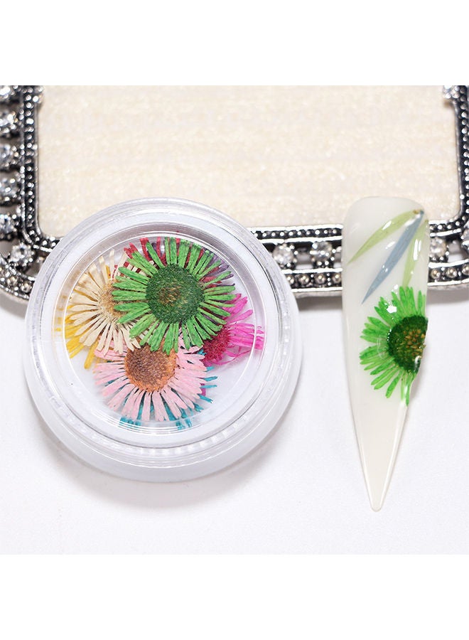 NIBEMINENT 3D Dried Flowers Nail Decoration Sticker Multicolour - Image 3