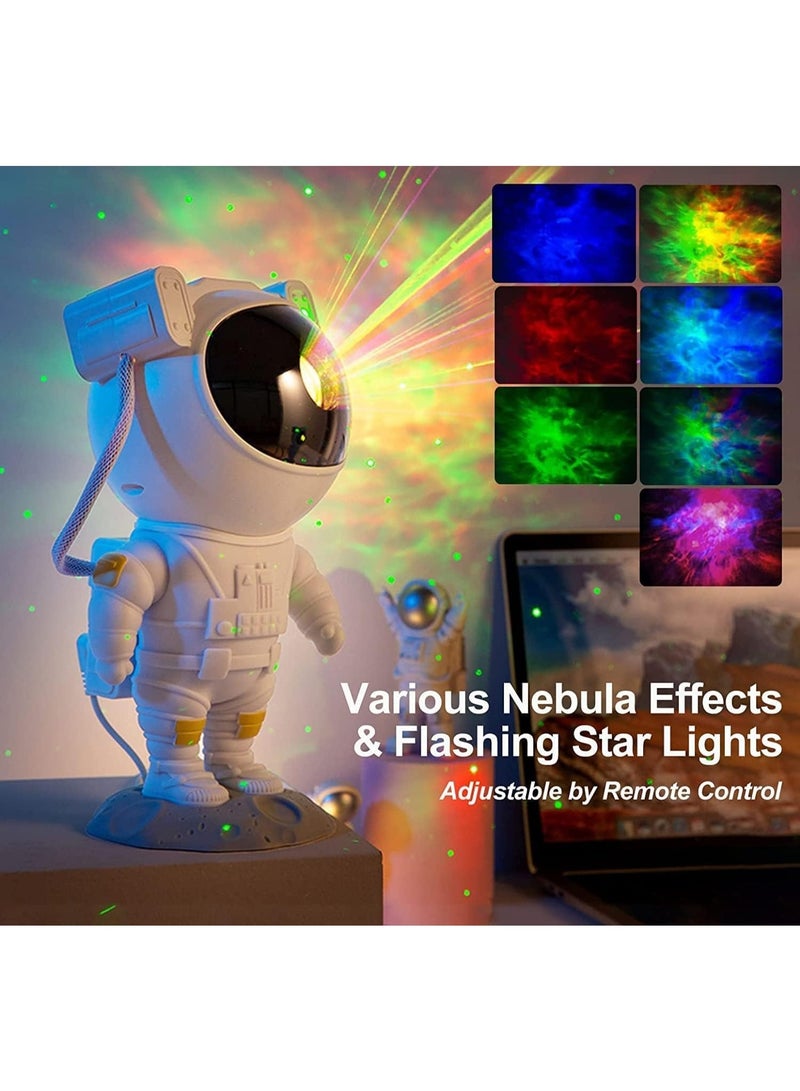 Astronaut Galaxy Projector, Star Projector Night Light with Remote Control & Timer, 360° Rotatable Head, 8 Nebula Effects, Adjustable Brightness for Kids Bedroom, Home Party Decor, Birthday Gift - Image 2