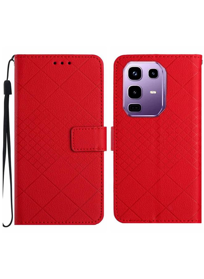 S-TOP Case For Infinix Note 50 Pro 4G / Note 50 4G Rhombic Grid Texture Leather Phone Case - Image 1