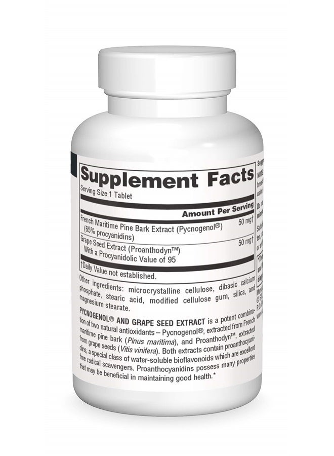 Source Naturals Pycnogenol & Grape Seed Extract 100 mg Dietary Supplement - 30 Tablets - a potent combination of two powerful natural antioxidants* - Image 3