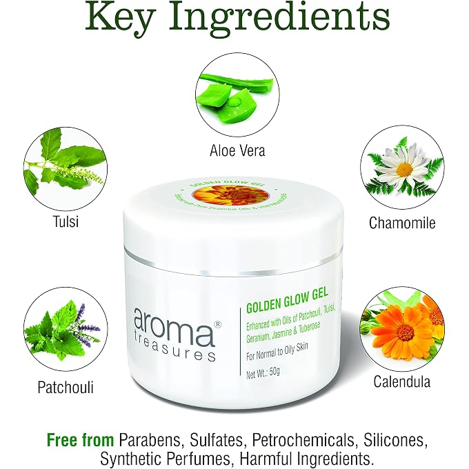 Aroma Treasures Golden Glow Gel (50gm) - Image 2