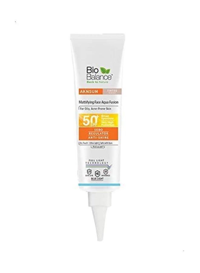 Biobalance واقي شمس أكنسون SPF50 للوجه مات أكوا 40 مل