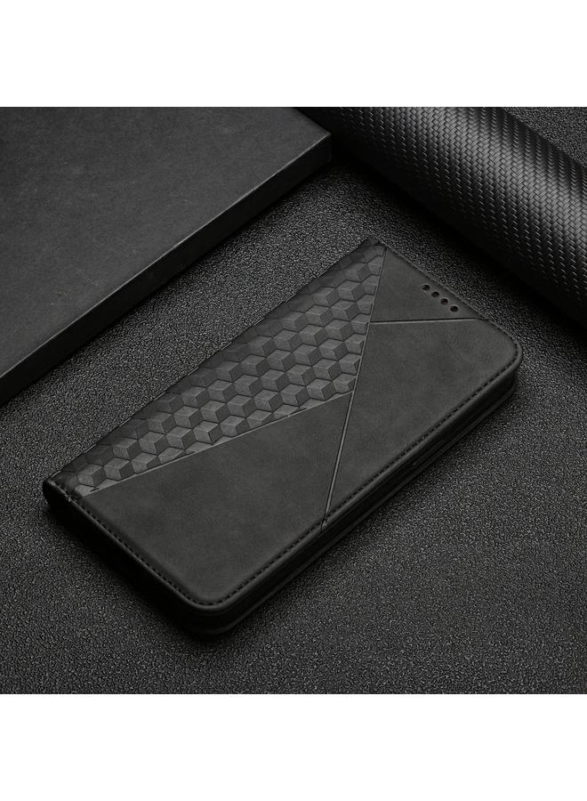 اس-توب جراب لهاتف Samsung Galaxy A12 بنمط ماسي مع ملمس جلدي مغناطيسي أفقي مع فتحات للبطاقات وحامل ومحفظة - Image 2