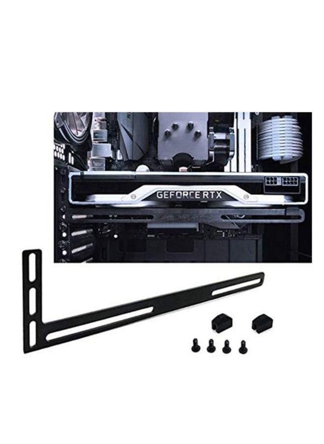 Astylway Graphics Card GPU Brace Support Black Video Card Sag Holder Holster Bracket Anodized Aerospace Aluminum Single or Dual Slot Cards  - Image 1