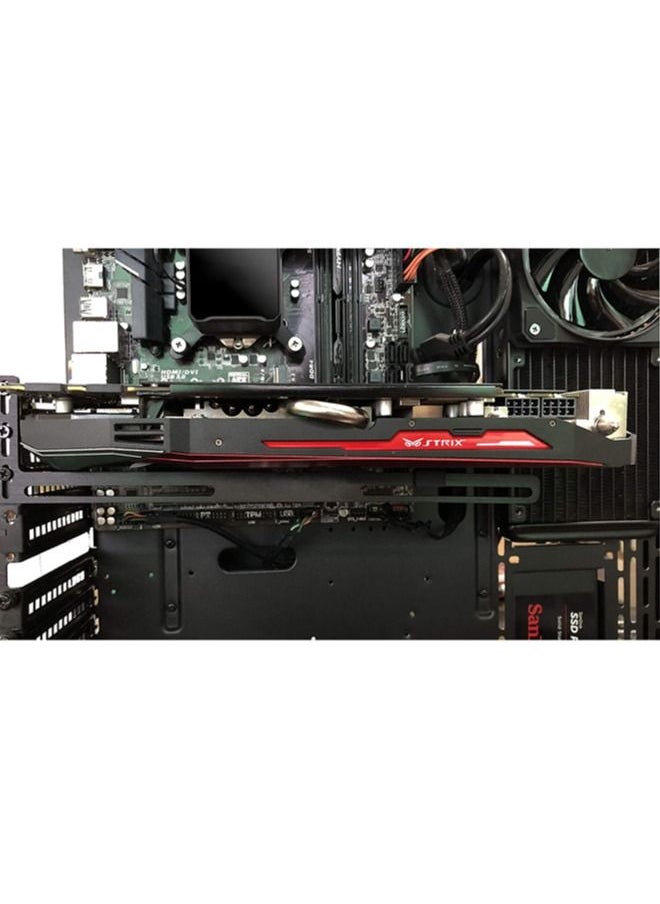 Astylway Graphics Card GPU Brace Support Black Video Card Sag Holder Holster Bracket Anodized Aerospace Aluminum Single or Dual Slot Cards  - Image 2