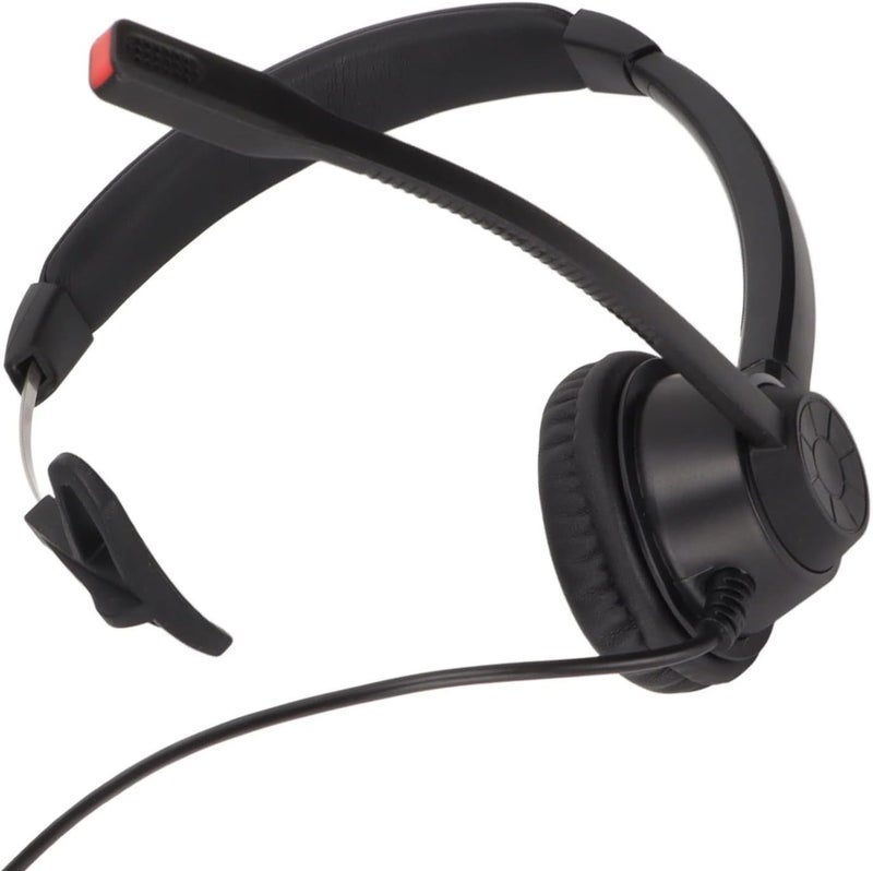 2.5mm Business Headset, Noise Cancelling Monaural Traffic Headset with HD Microphone, Flexible Headband and Soft Ear Cushions for Call Center, Office, Telemarketing, Customer Servi - Image 4