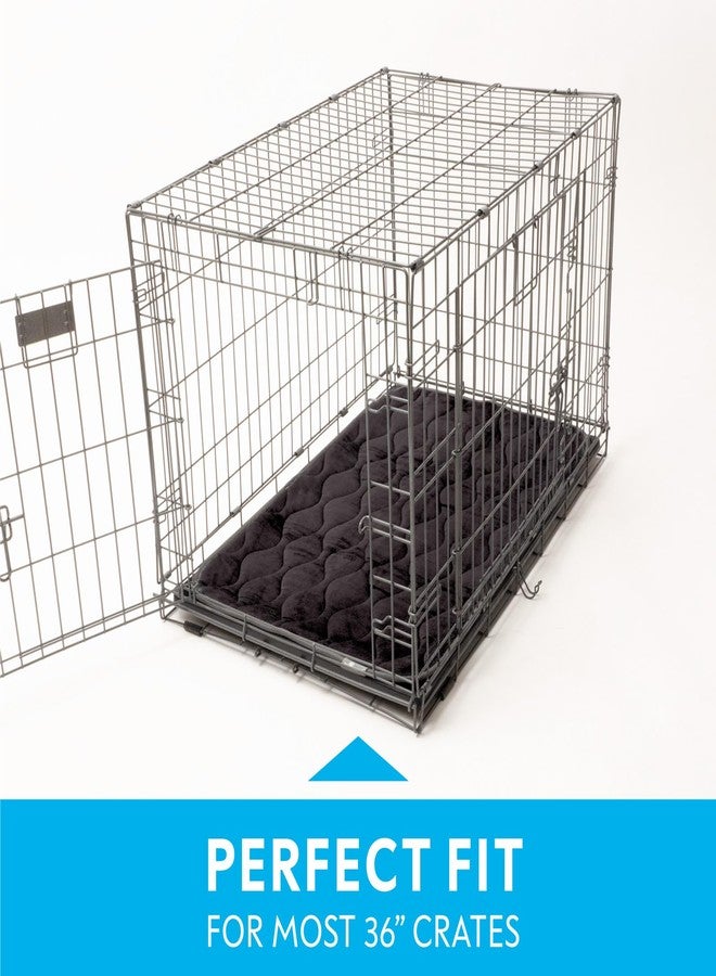 Paw Inspired Washable Padded Crate Mats for Dogs | 35” x 22” Pad, Fits 36-inch Kennels | Leakproof, Plush Pet Beds (Gray) - Image 3
