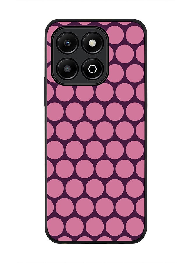 Stylizedd غطاء Honor X6B، حماية كاميرا نحيفة، غطاء هاتف مضاد للصدمات - خلايا نحل بنفسجية - Image 1