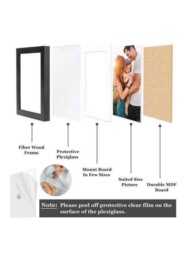 Art Street Synthetic Document Large Size Wall Photo Frame, Big Frames For Wall Artwork, Certificates, Picture & Photographs Home Decor(12x16 Inch, Matted To: 8x10 Inch, Brown) - Image 5