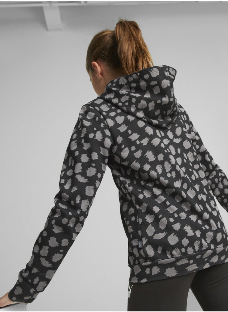 PUMA - Essentials Kids Girls Animal FullZip Hoodie - Image 1
