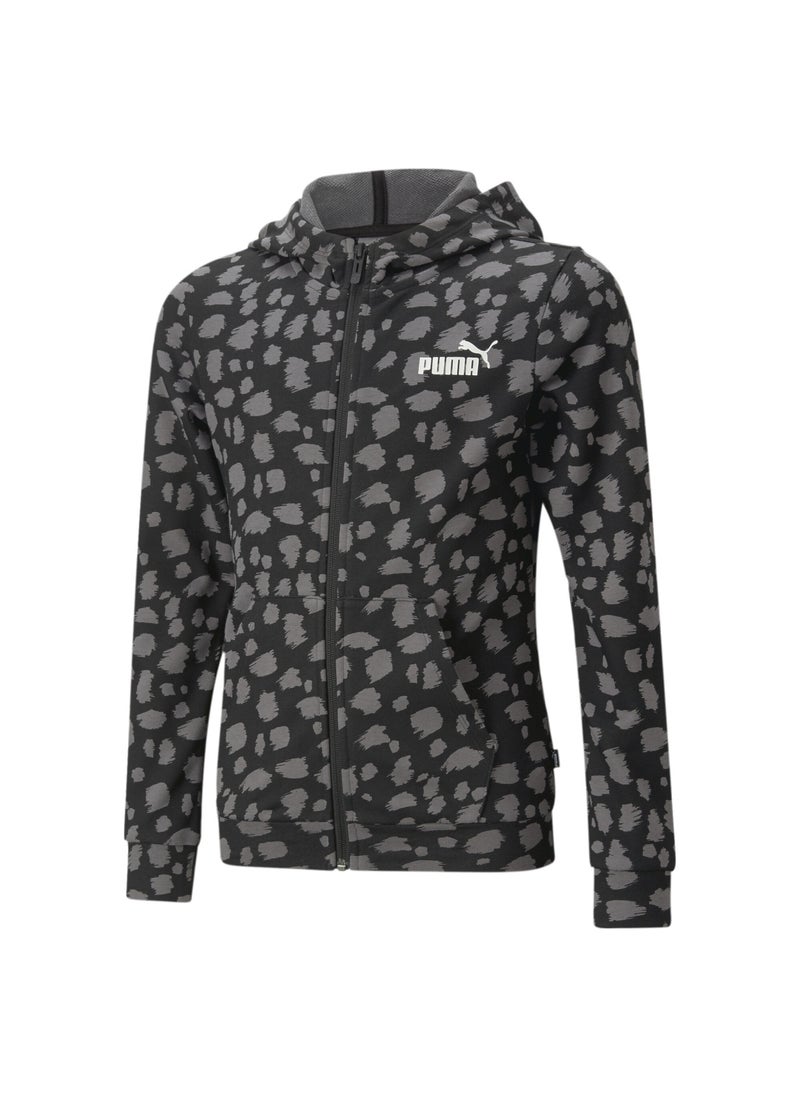 PUMA - Essentials Kids Girls Animal FullZip Hoodie - Image 1