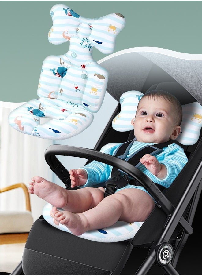 Soft Touch - Baby Stroller Cushion Pad Stroller Liner Insert Car Seat Liner Cover Non Slip Baby Stroller Liner Seat Pad - Image 1