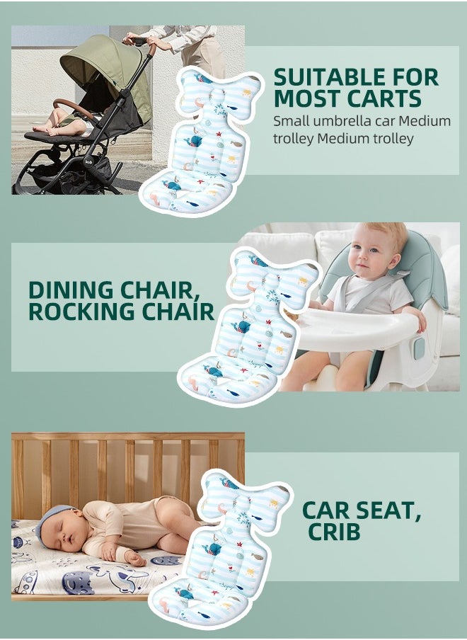 Soft Touch - Baby Stroller Cushion Pad Stroller Liner Insert Car Seat Liner Cover Non Slip Baby Stroller Liner Seat Pad - Image 1