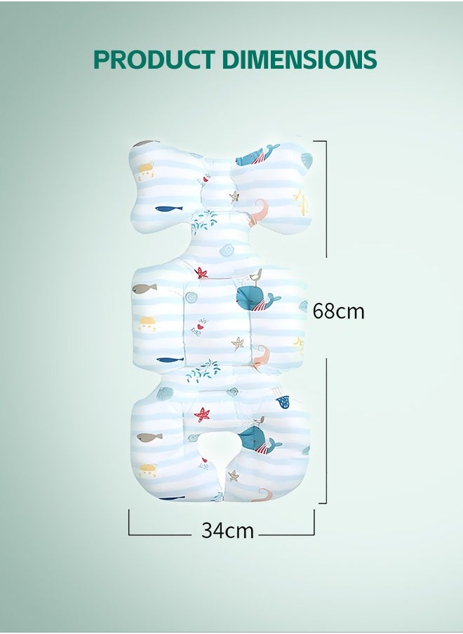 Soft Touch - Baby Stroller Cushion Pad Stroller Liner Insert Car Seat Liner Cover Non Slip Baby Stroller Liner Seat Pad - Image 1