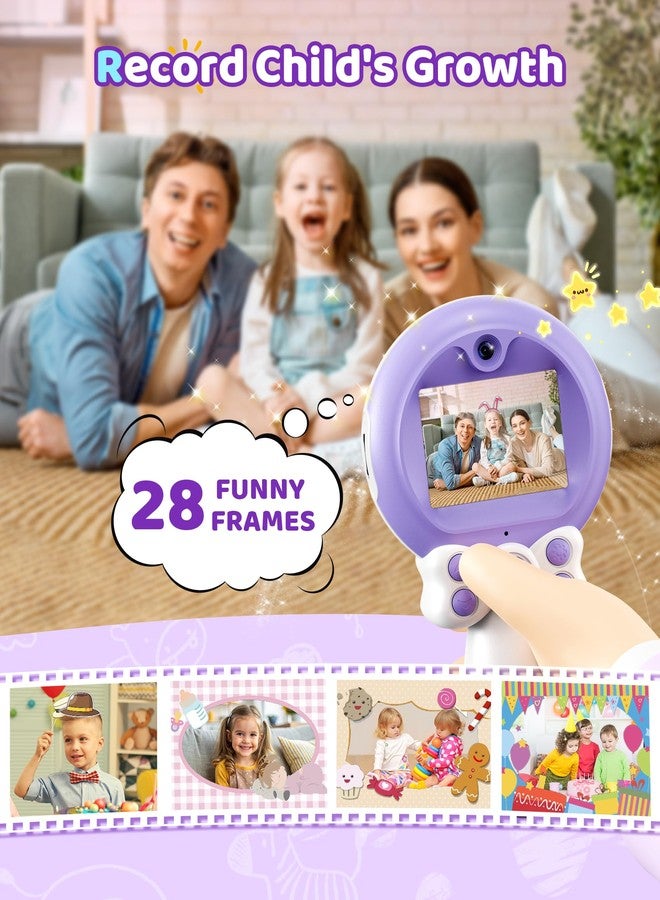 TEKFUN Kids Camera Toy for Girls - Birthday Girl Gifts with Magic Wand Design - Digital Video Camera for Kids with 32GB SD Card - Easter Basket Essentials for Girl 2 3 4 5 6 Year Olds, Purple - Image 5