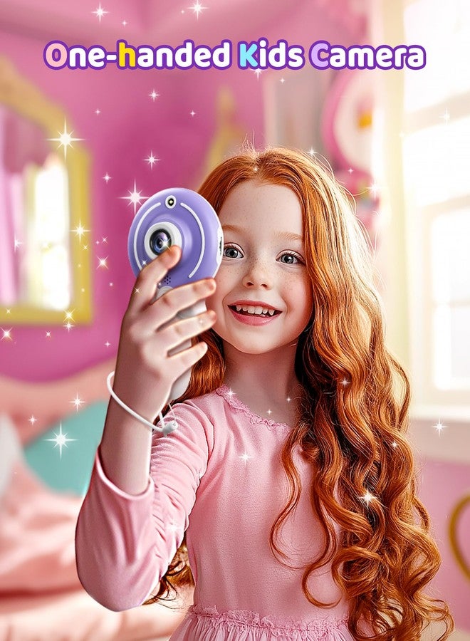 TEKFUN Kids Camera Toy for Girls - Birthday Girl Gifts with Magic Wand Design - Digital Video Camera for Kids with 32GB SD Card - Easter Basket Essentials for Girl 2 3 4 5 6 Year Olds, Purple - Image 2