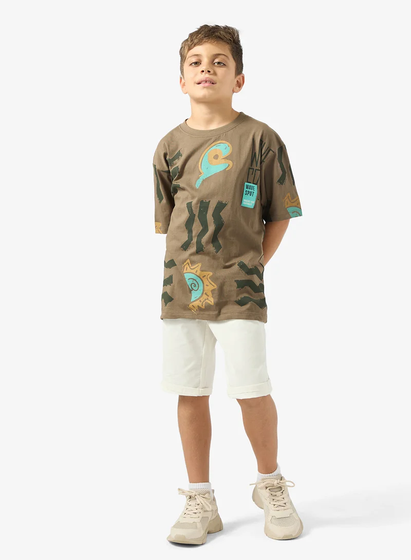 Ripples Boys Drop Shoulder Tee