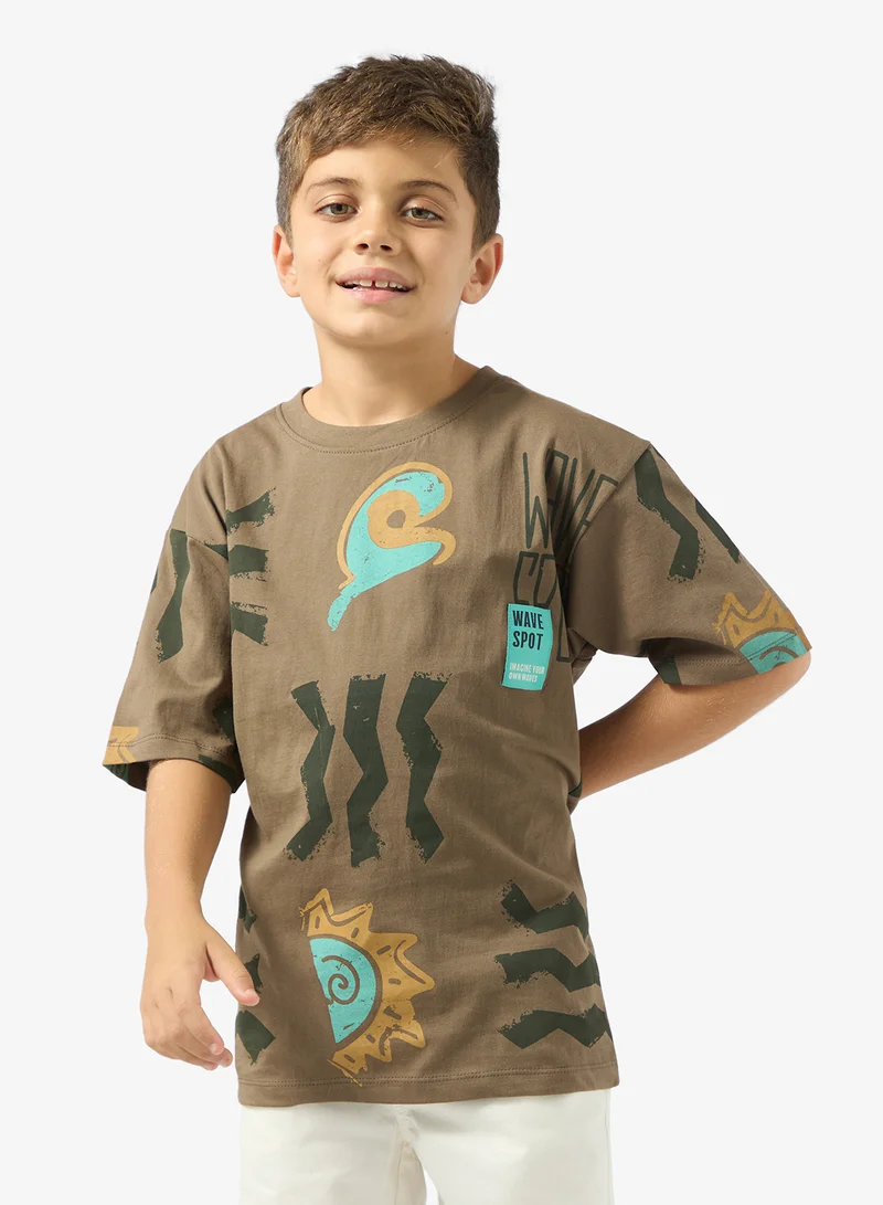 Ripples Boys Drop Shoulder Tee