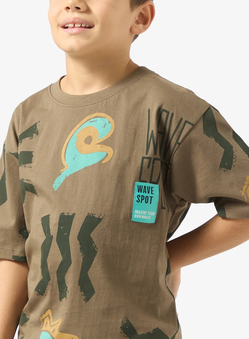 Ripples Boys Drop Shoulder Tee