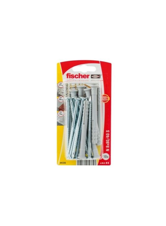 Fischer Hammerfix Nail N 8x80 B 8Pcs
