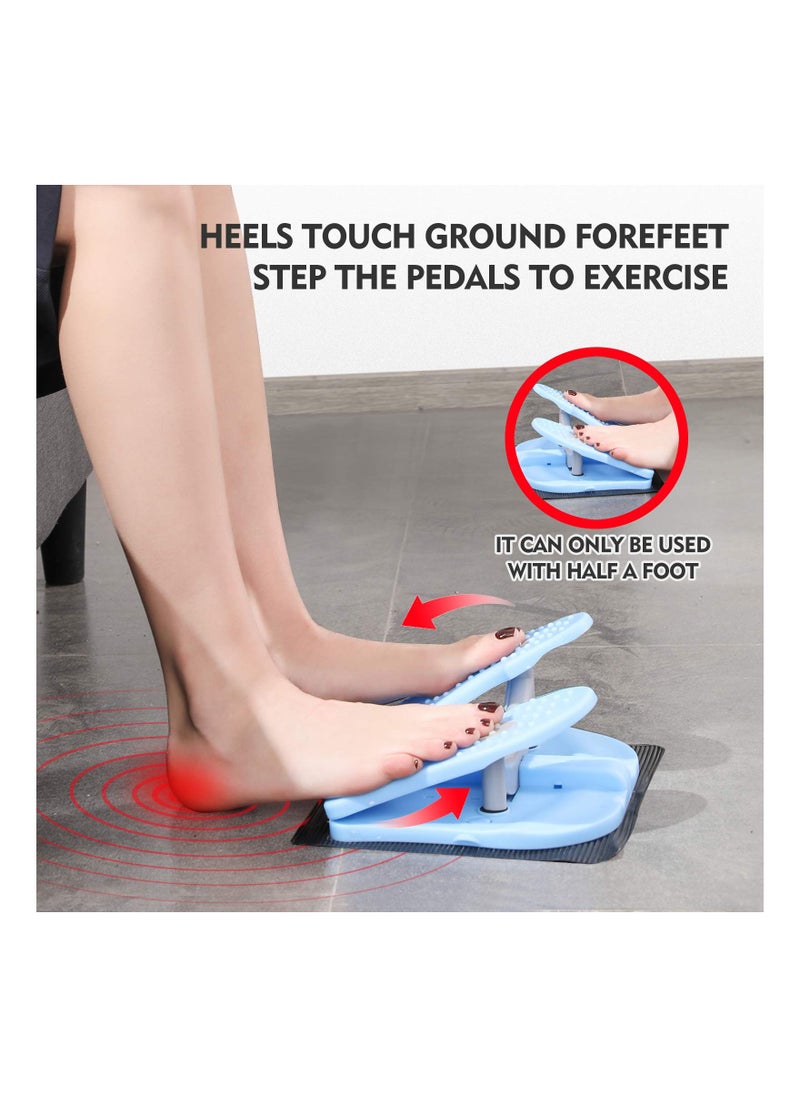 SYOSI - Under Desk Mini Stepper for Varicose Veins Relievf, Folding Foot Peddle Pedal Exerciser Leg Exercisers Peddle Compact Mini Stepper for Physical Therapy Leg Exercisers Peddle,Relieves Varicose Veins - Image 1
