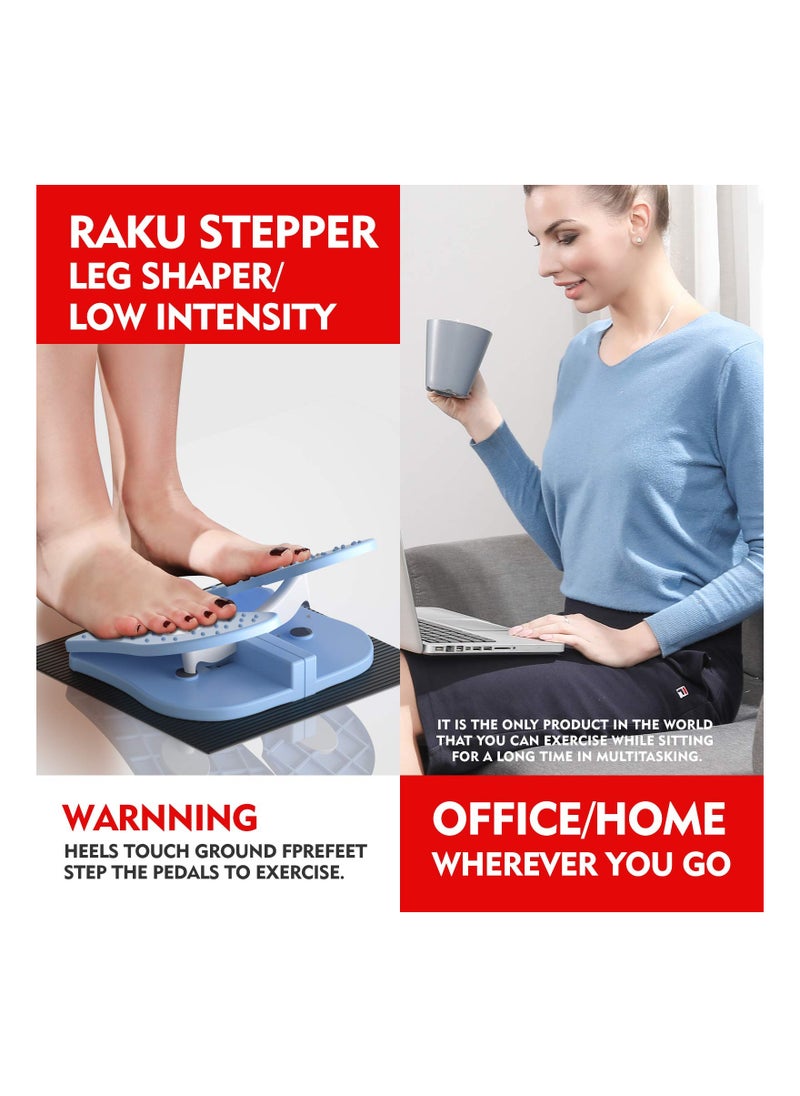 SYOSI - Under Desk Mini Stepper for Varicose Veins Relievf, Folding Foot Peddle Pedal Exerciser Leg Exercisers Peddle Compact Mini Stepper for Physical Therapy Leg Exercisers Peddle,Relieves Varicose Veins - Image 1