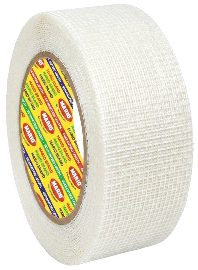Mario Drywall Joint Tape 48mm (2 Inch) x 50M | Heavy-Duty Self-Adhesive Fiber Mesh Tape for Drywall Crack Repair, Gap Covering & Joint Sealing | Fiberglass Wall Repair Tape for Strong, Seamless Finish - Image 1