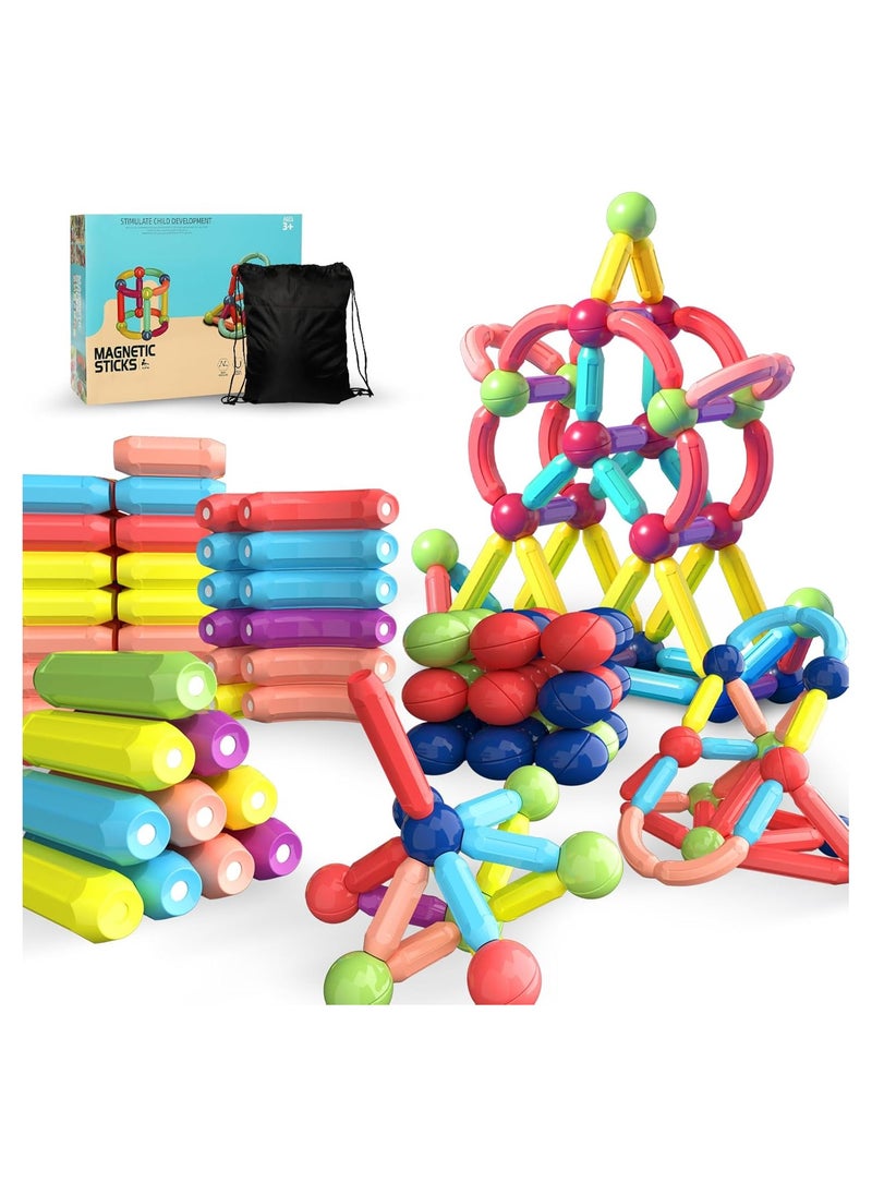 Generic Magnetic Balls and Rods Building Blocks Set For Kids, 3D Magnetic Building Puzzle Toys for Ages 3 and Up - 42 Pieces  - Image 1