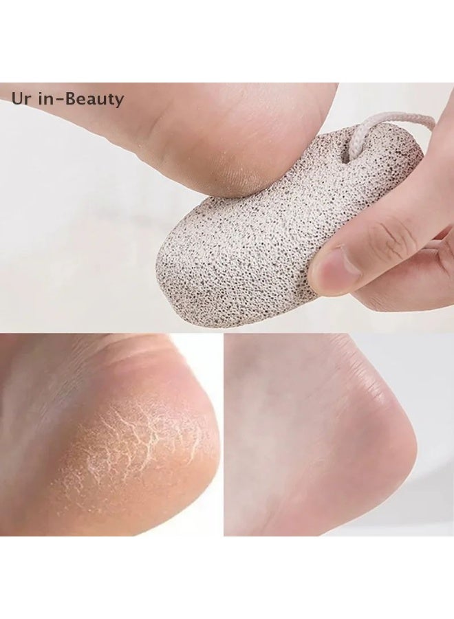 حجر تقشير طبيعي يزيل الجلد الميت في دقائق -أداة الباديكير الطبيعية لإزالة الجلد الصلب بسهولة- أداة العناية التي لا غنى عنها -حجر طبيعي لتقشير الجلد الميت بلمسة احترافية (قد يختلف اللون) - Image 4