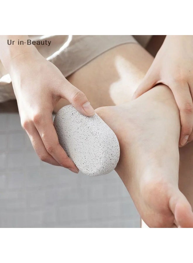 حجر تقشير طبيعي يزيل الجلد الميت في دقائق -أداة الباديكير الطبيعية لإزالة الجلد الصلب بسهولة- أداة العناية التي لا غنى عنها -حجر طبيعي لتقشير الجلد الميت بلمسة احترافية (قد يختلف اللون) - Image 5