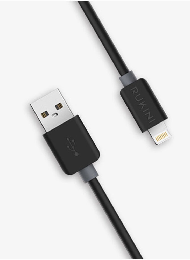 RUKINI Rokini Apple Certified Leather iPhone Cable - Size 1 Meter  - Image 1