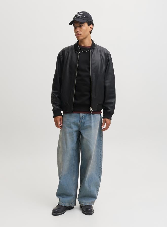 JACK & JONES Black Pullover Round Neck Sweatshirt - Image 2