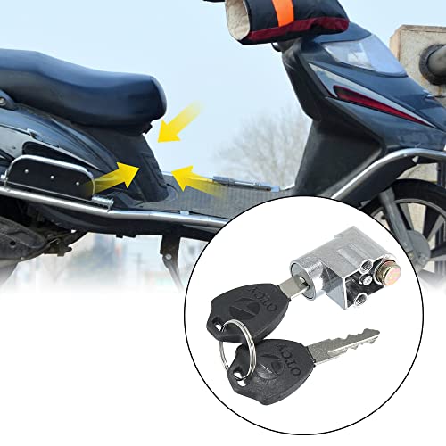uxcell مفتاح تشغيل دراجة نارية كهربائية مع قفل أمان للبطارية مع 2 مفتاح - Image 3