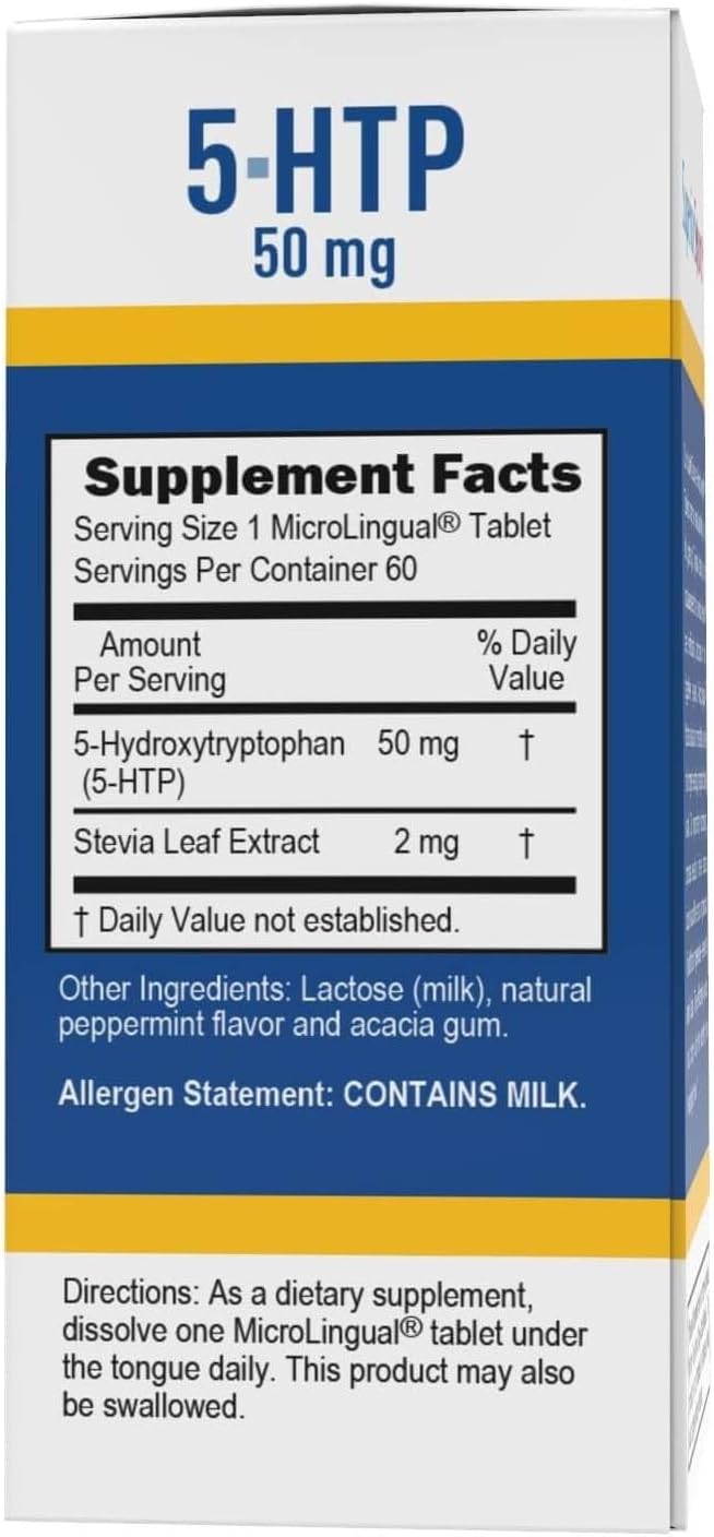 Superior Source 5HTP 50 mg  Natural Supplement Aids Restful Sleep  Neurotransmitter Functions  Brain Health  Function Support  5Hydroxytryptophan Supplement  60 Instant Dissolve Tablets - Image 3