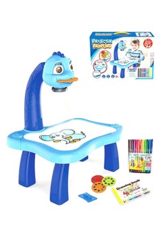 Generic Child Learning Desk With Smart Projector, Kids Educational Painting Table With Light Music Children Projection Drawing Playset Table, Birthday Gift For Kids  - Image 1