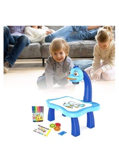 Generic Child Learning Desk With Smart Projector, Kids Educational Painting Table With Light Music Children Projection Drawing Playset Table, Birthday Gift For Kids  - Image 4