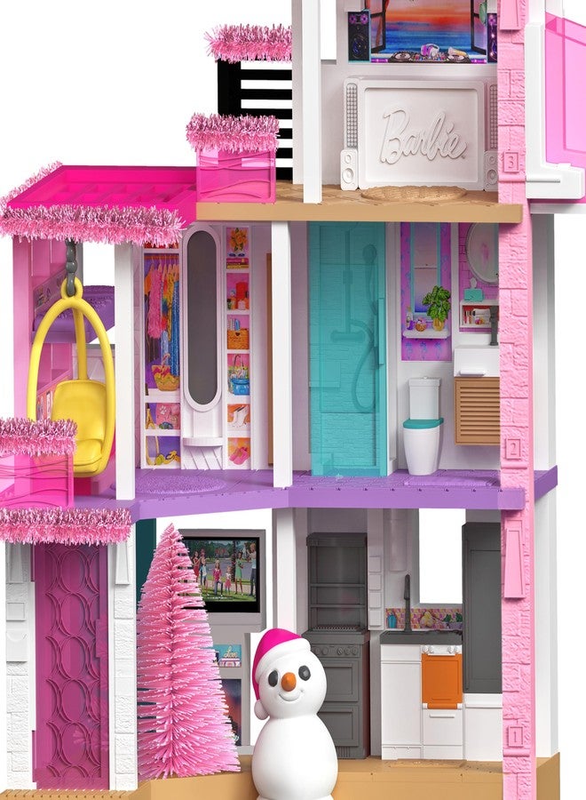 Hallmark Keepsake Barbie Merriest Dreamhouse Christmas Decoration 2025 with Light, Gifts for Barbie Fans - Image 5