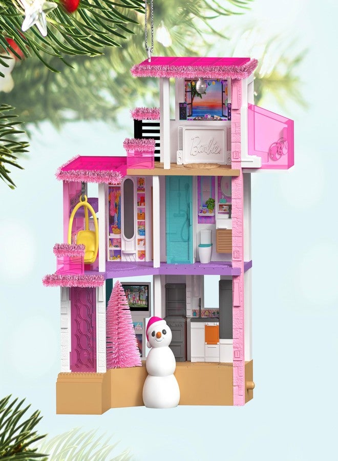Hallmark Keepsake Barbie Merriest Dreamhouse Christmas Decoration 2025 with Light, Gifts for Barbie Fans - Image 3